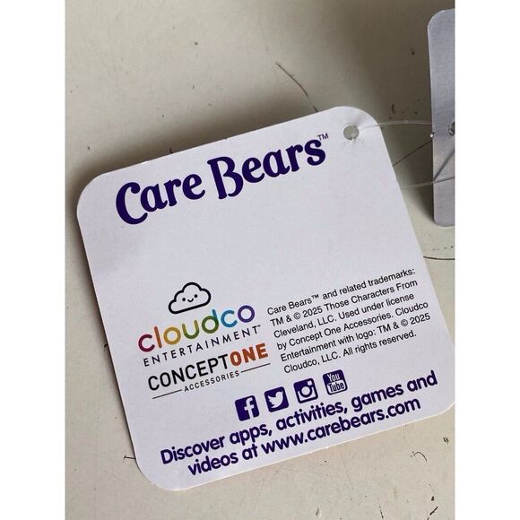 Care Bears Rainbow Umbrella Auto Open Close Blue Compact NEW - Picture 8 of 10